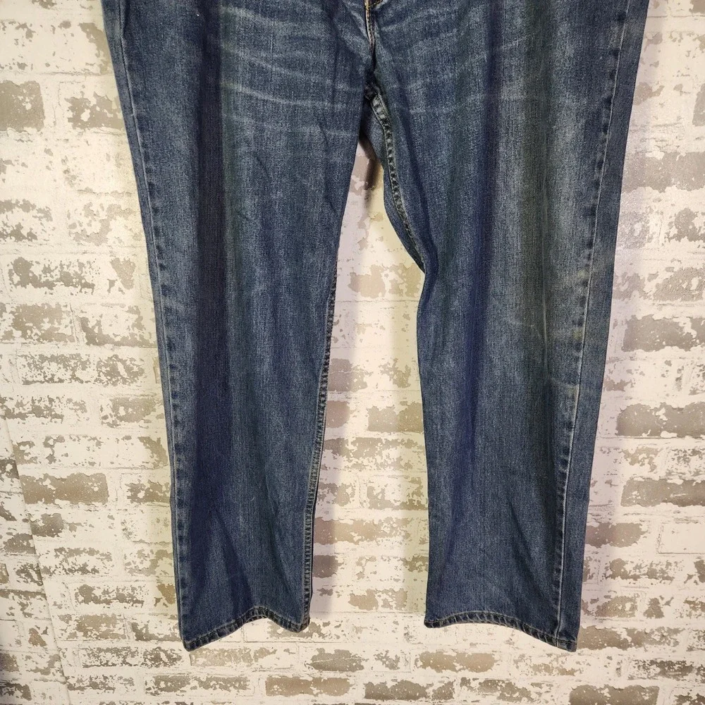 Levi's 550 Relaxed Fit Straight Blue Denim Jeans Men Big & Tall 46x30 Light Wash